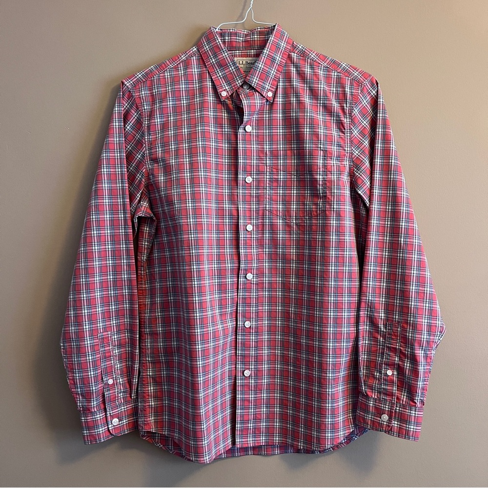 Men’s Small LL Bean Long Sleeve Button Down Shirt